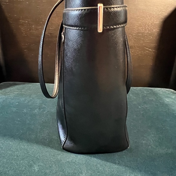 Large black leather Kate Spade tote - Picture 6 of 7